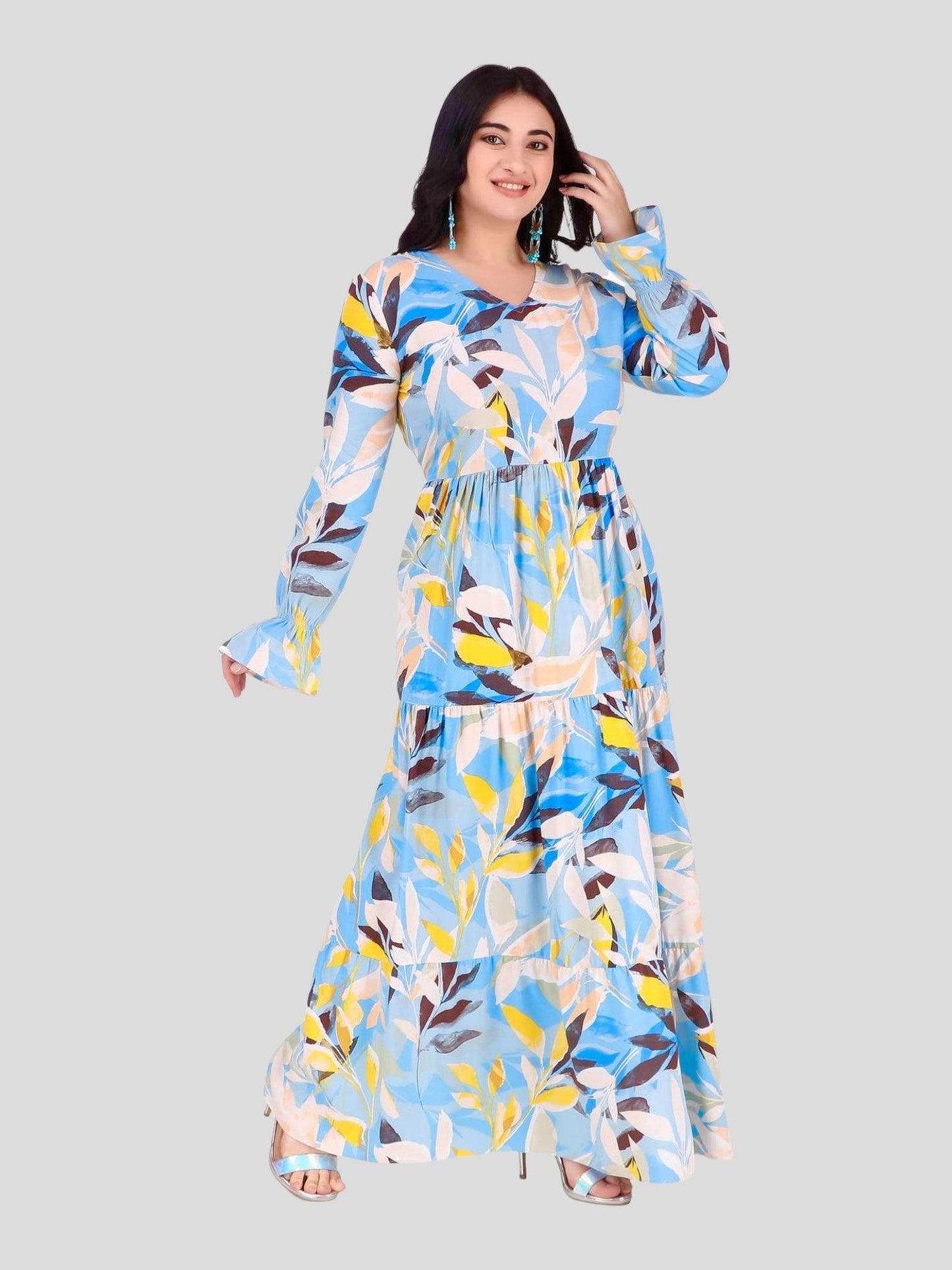 Milly Maxi Blue with pockets - Jazz & Milly Women's Clothing