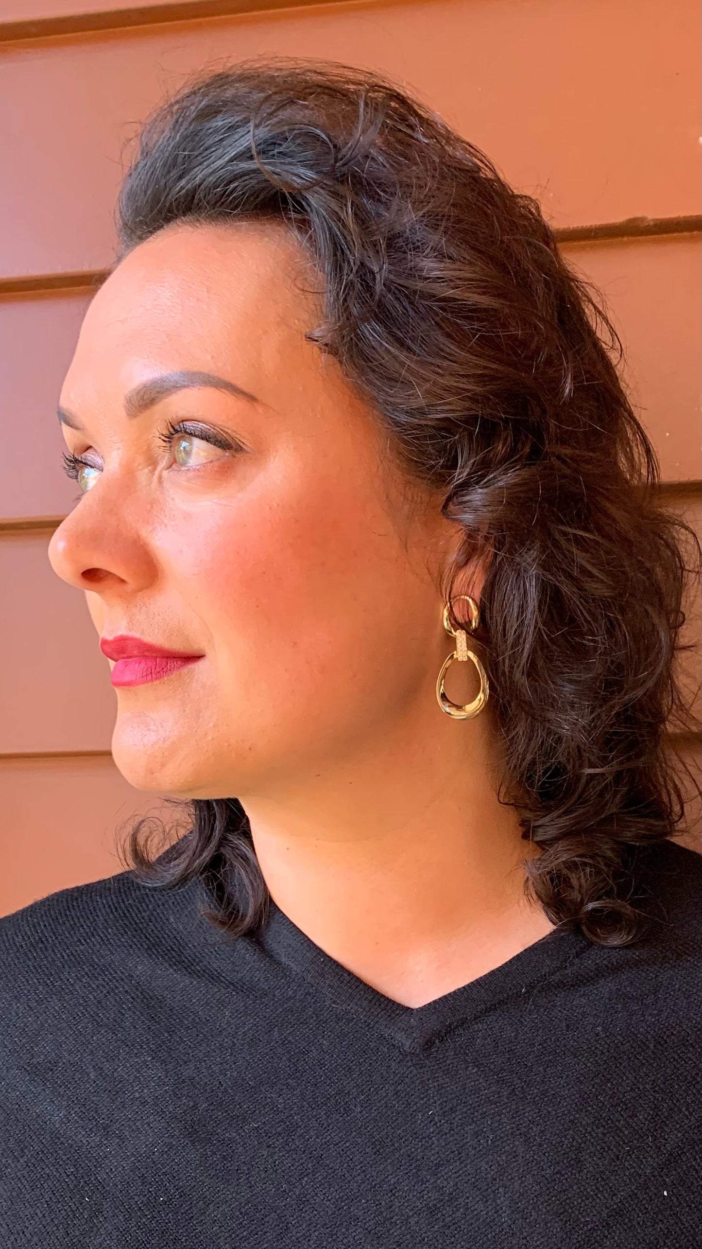 Oval Earrings gold - Jazz & Milly Women's Clothing