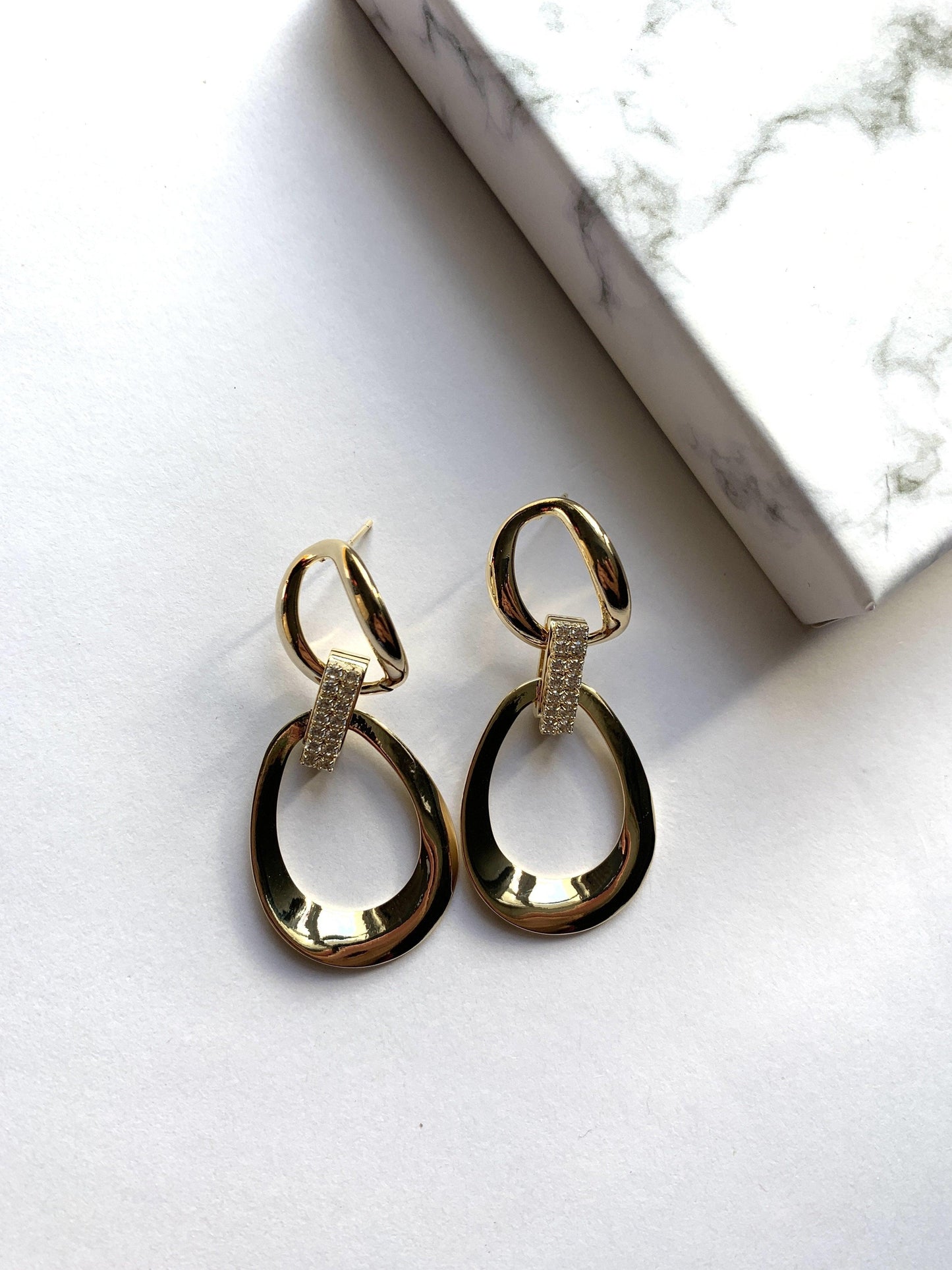 Oval Earrings gold - Jazz & Milly Women's Clothing