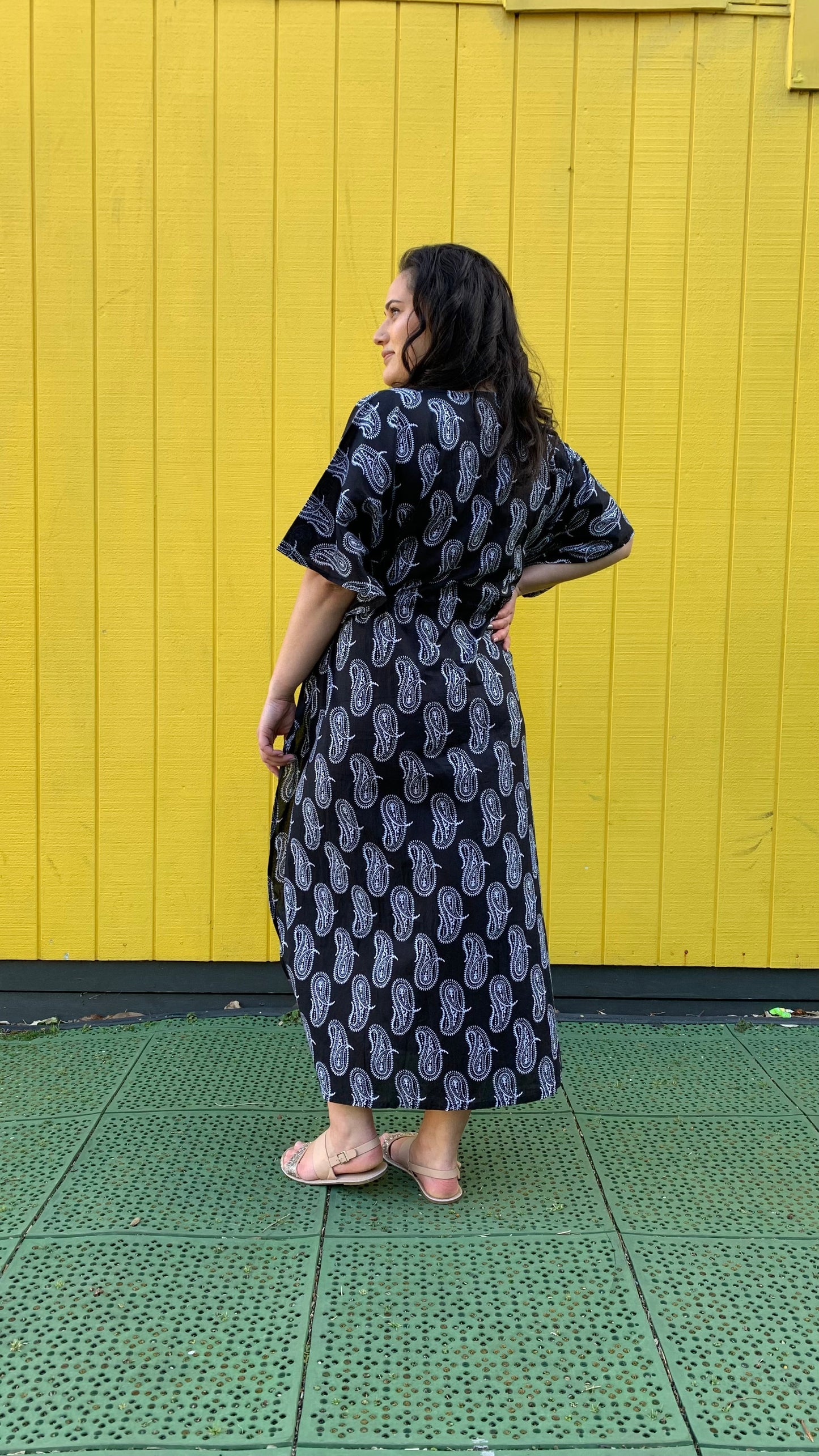 Priya Kaftan Black - Jazz & Milly Clothing#New_ Zealand#