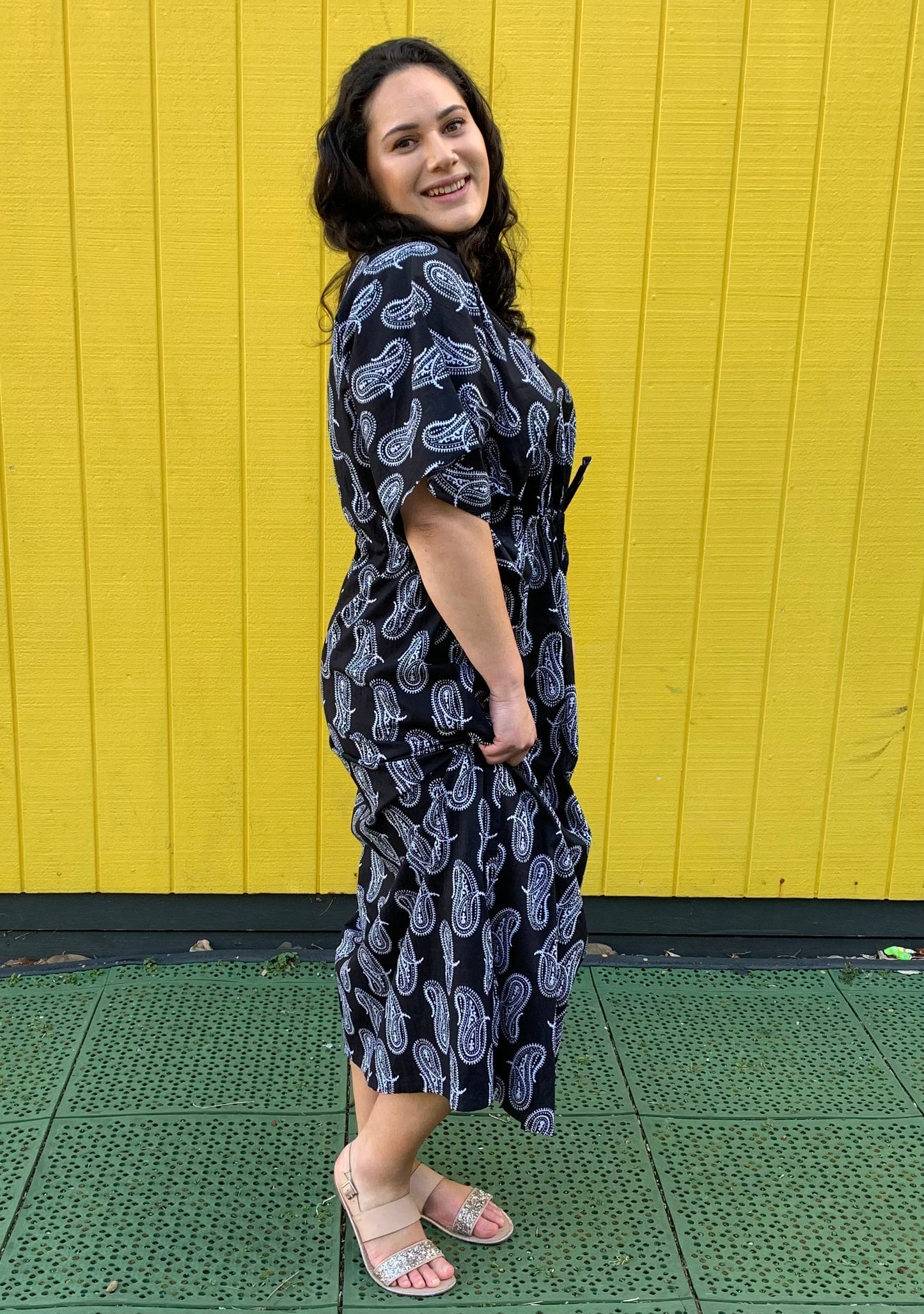 Priya Kaftan Black - Jazz & Milly Clothing#New_ Zealand#