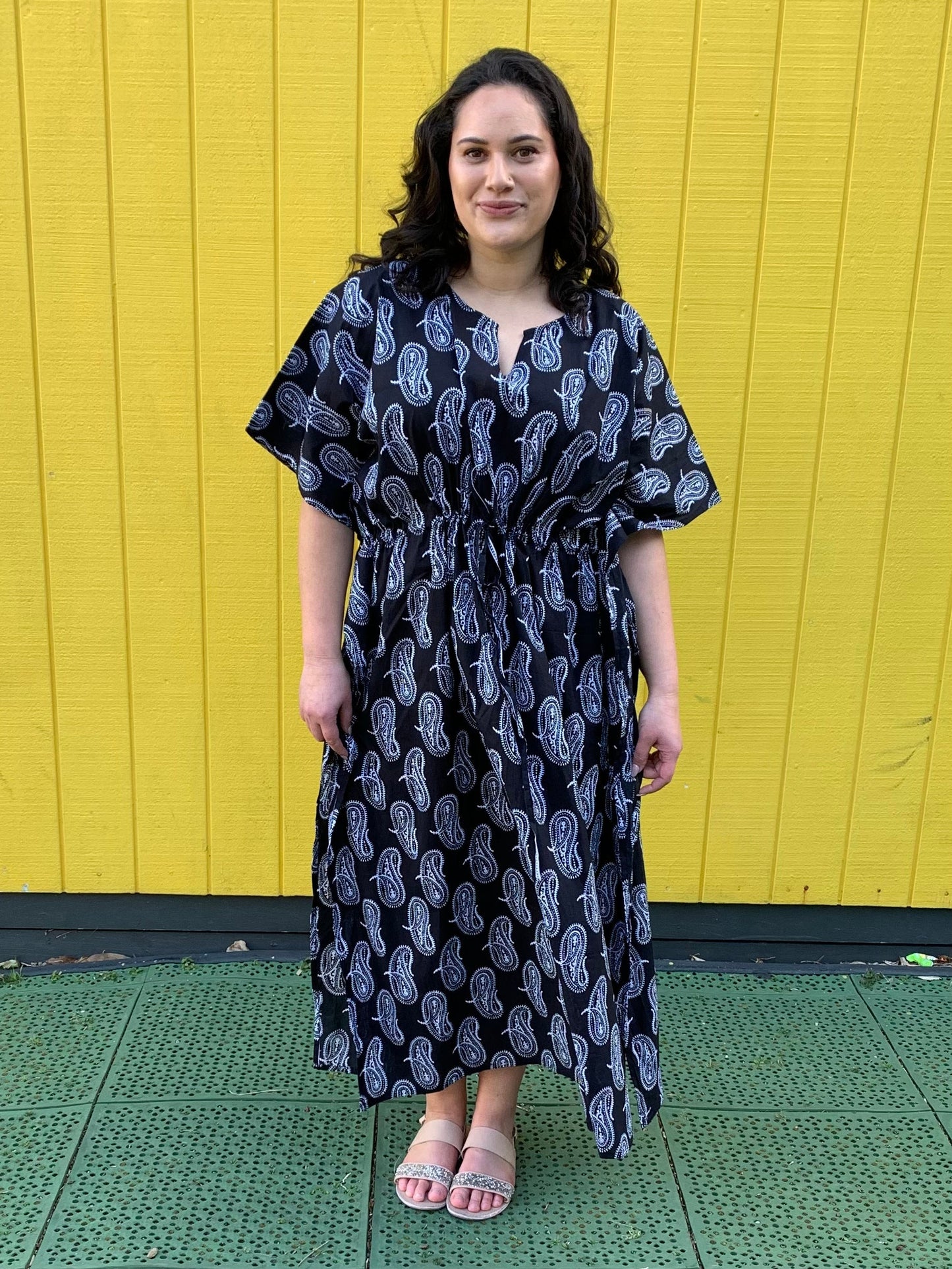 Priya Kaftan Black - Jazz & Milly Clothing#New_ Zealand#
