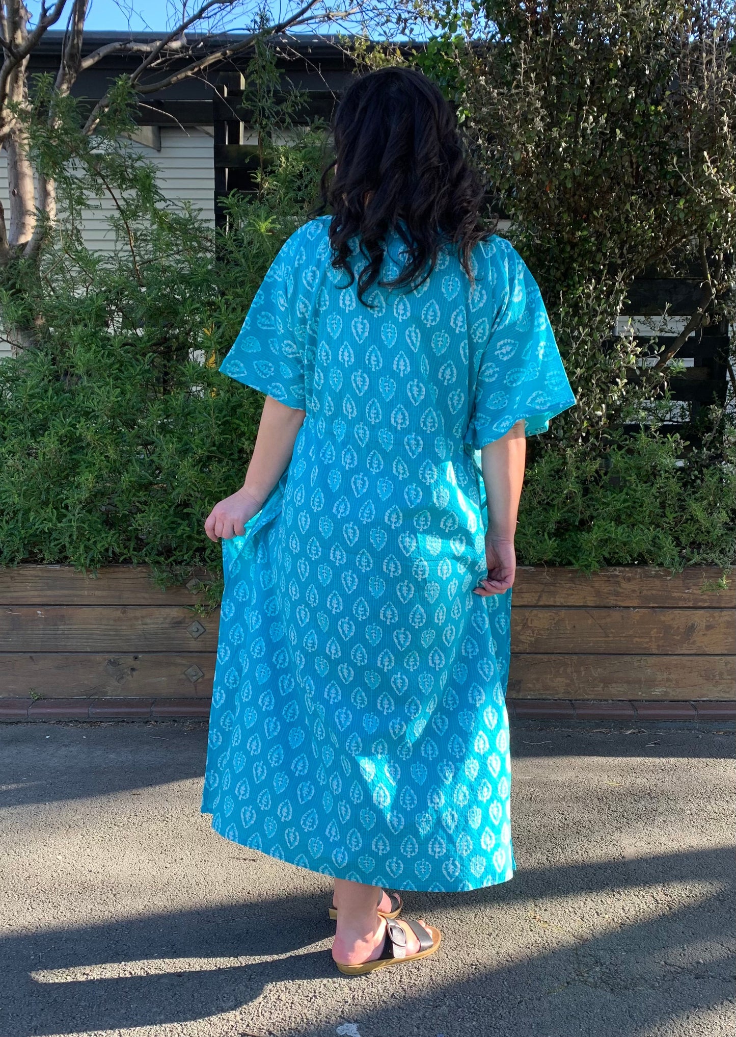 Priya Kaftan Blue - Jazz & Milly Clothing#New_ Zealand#