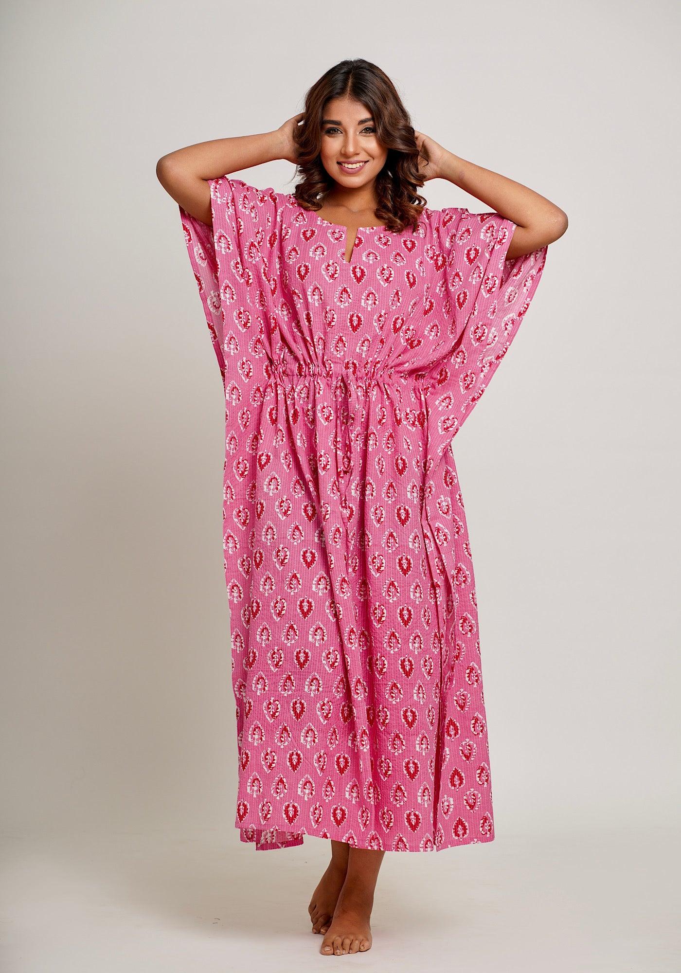 Priya Kaftan Pink - Jazz & Milly Women's Clothing