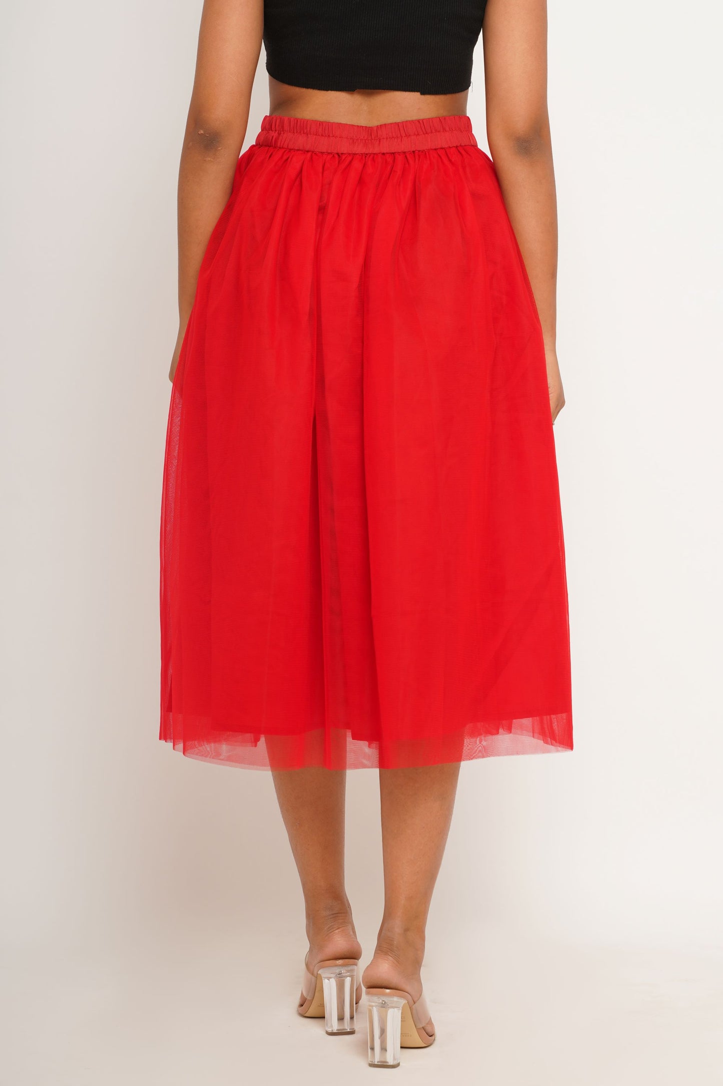 Tulle Skirt Red
