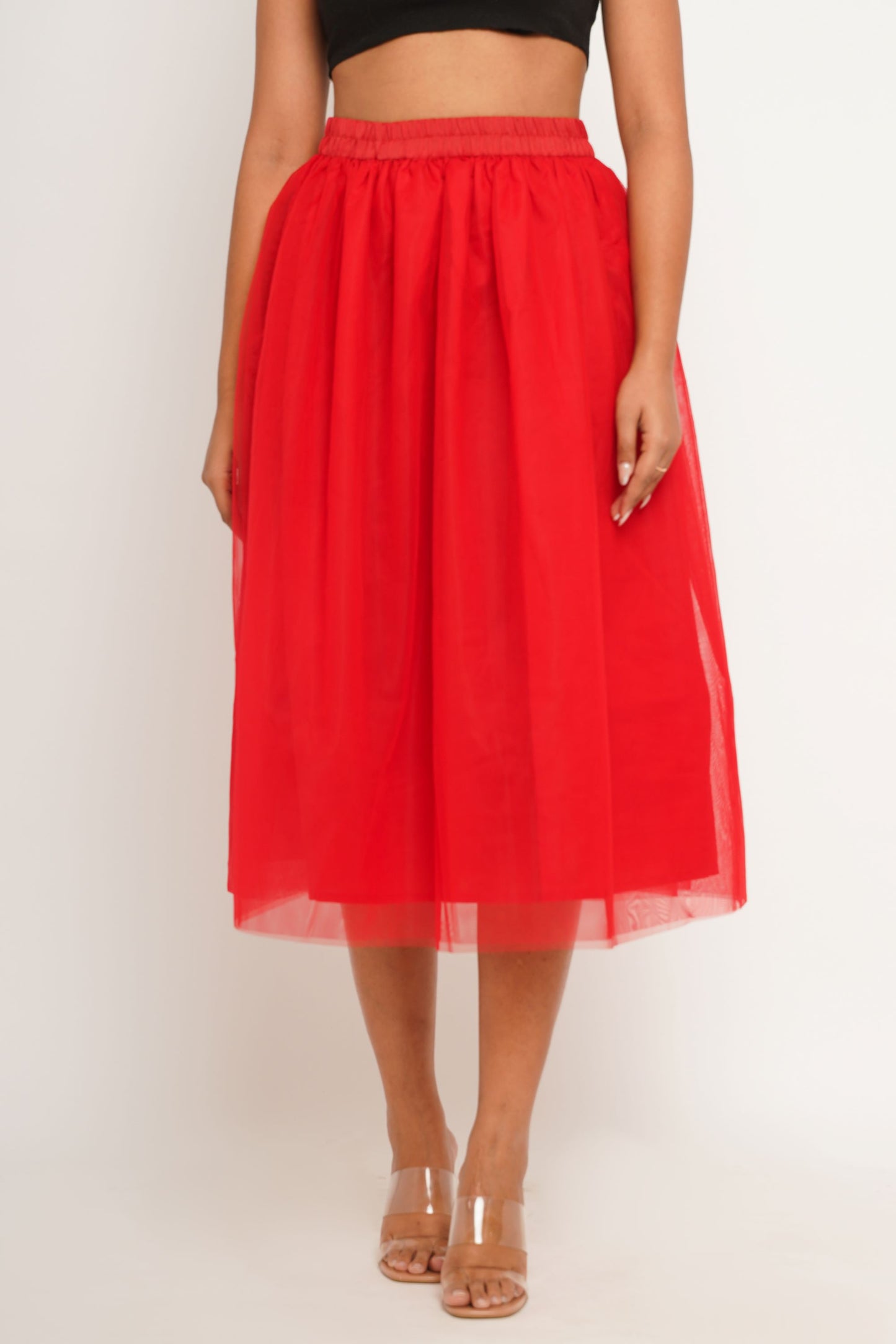 Tulle Skirt Red