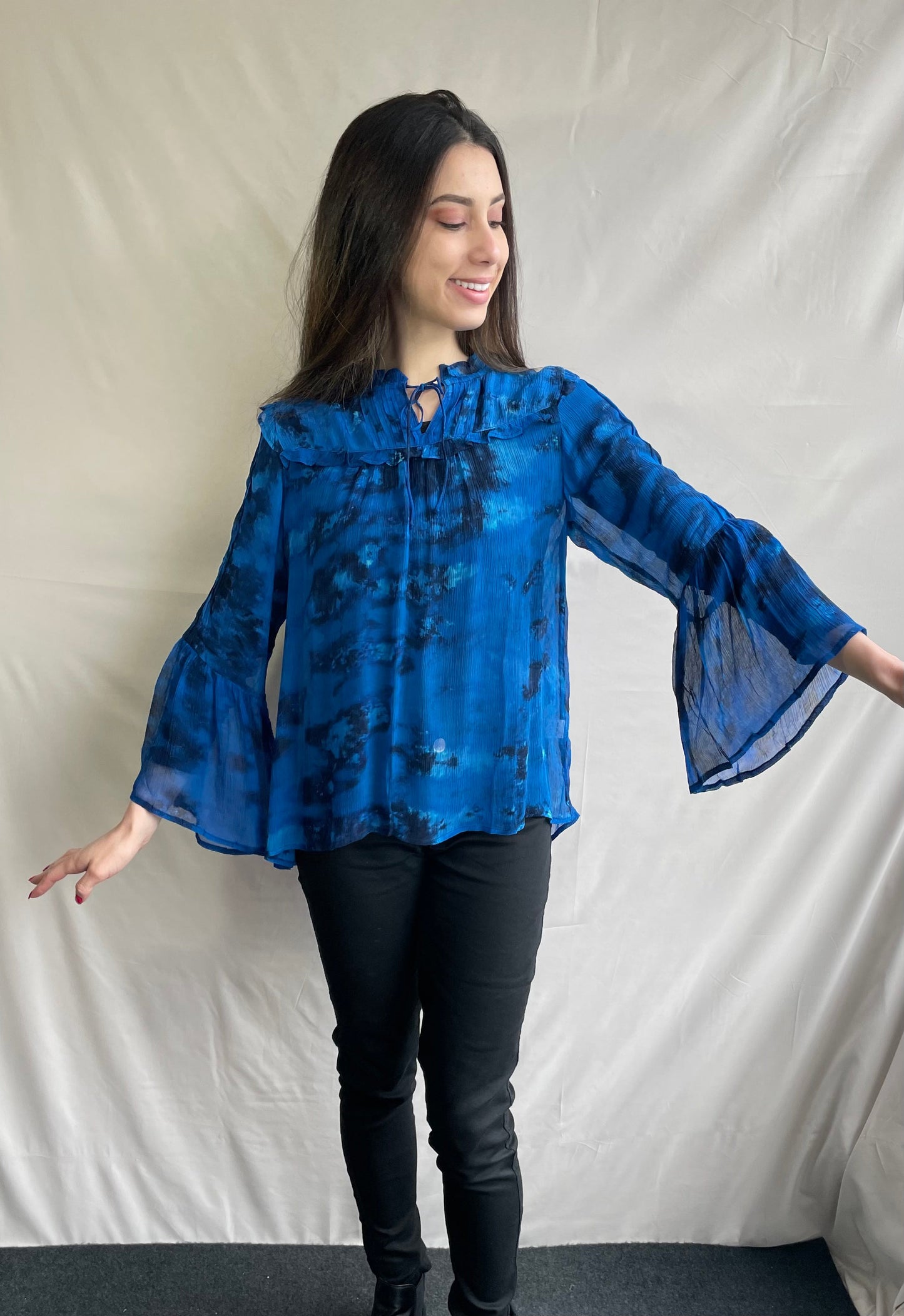 Sera Blouse Royal Blue - Jazz & Milly Women's Clothing