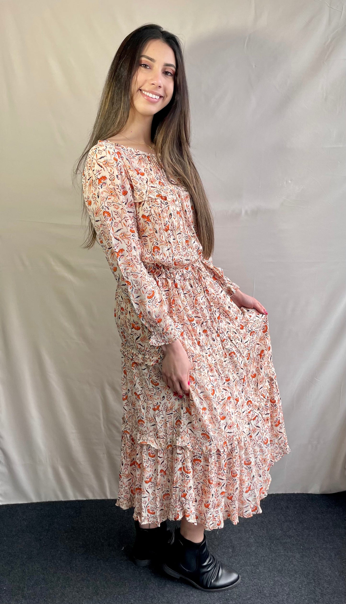 Sera Dress Light Beige - Jazz & Milly Women's Clothing