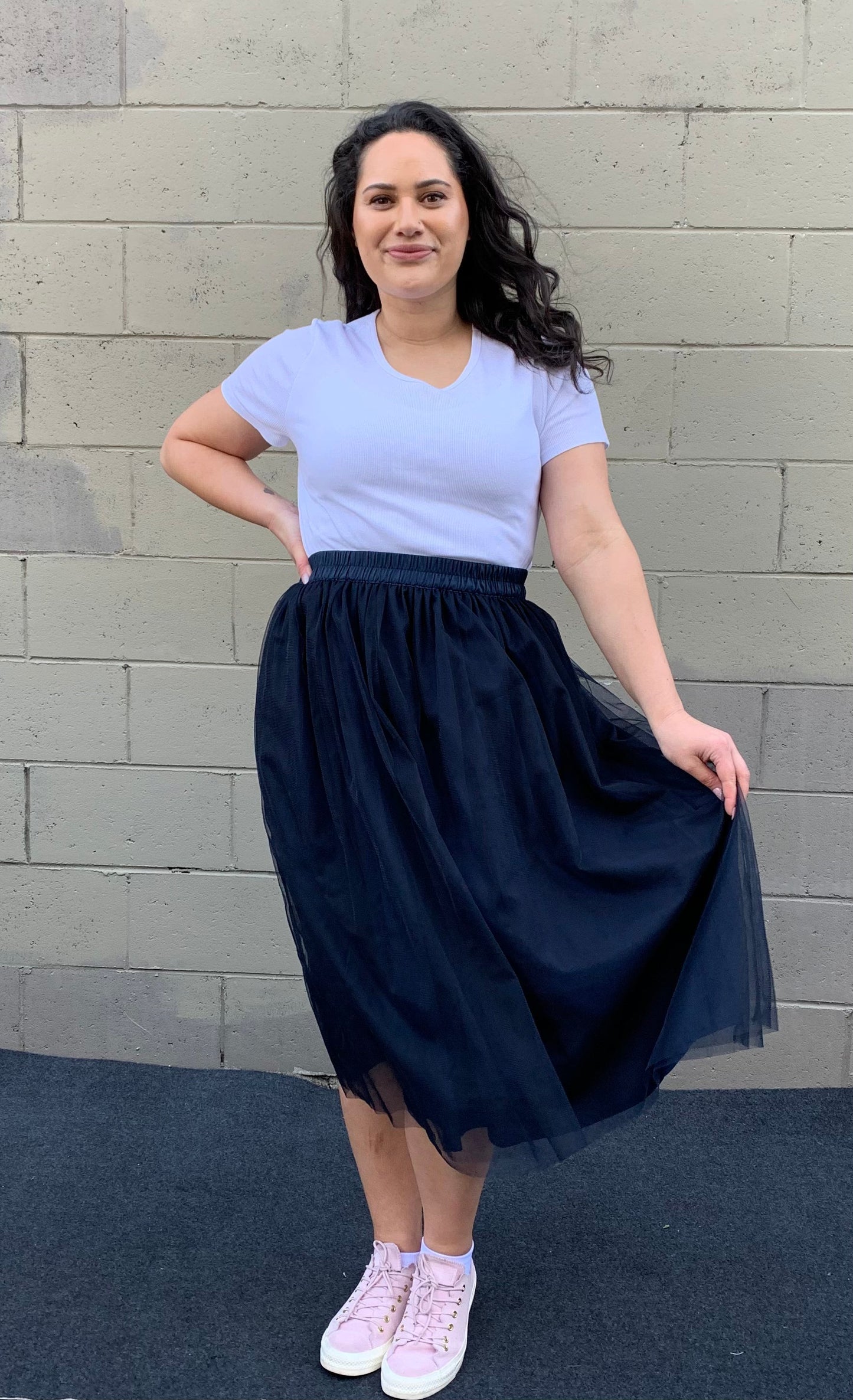Tulle Skirt Navy - Jazz & Milly Women's Clothing