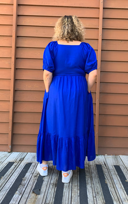 Claire  Dress Cobalt Blue
