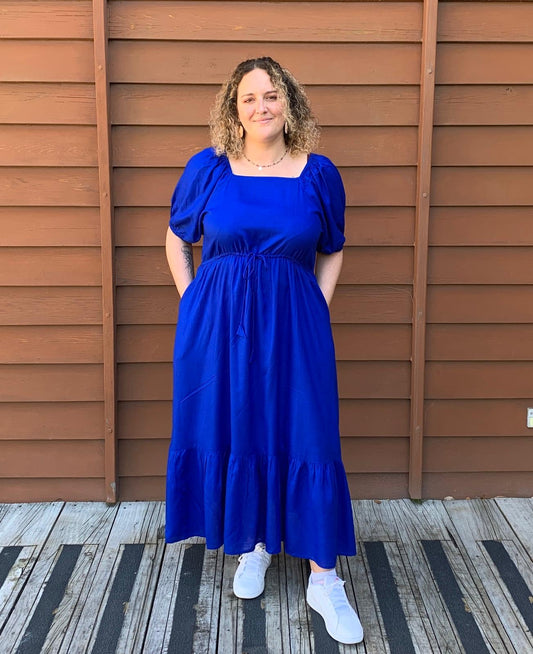 Claire  Dress Cobalt Blue