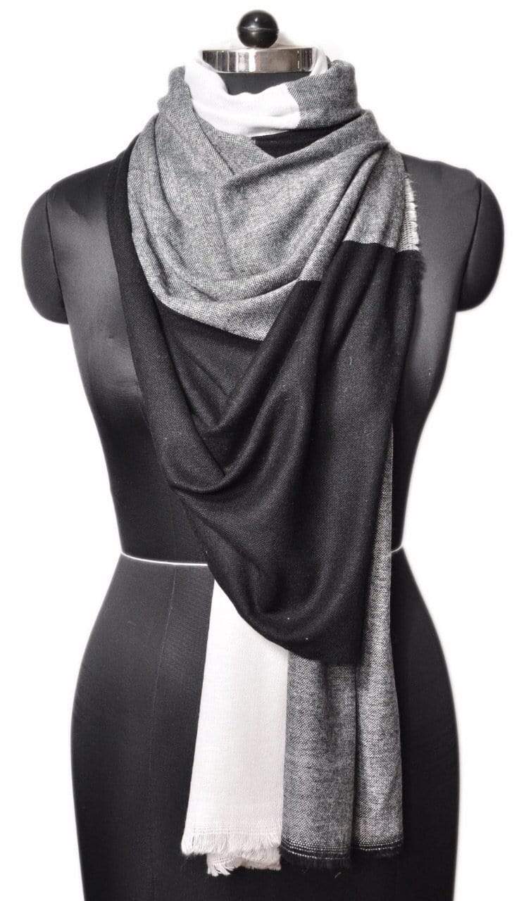 Black and Grey stole/scarf - Jazz & Milly  Women's Clothing