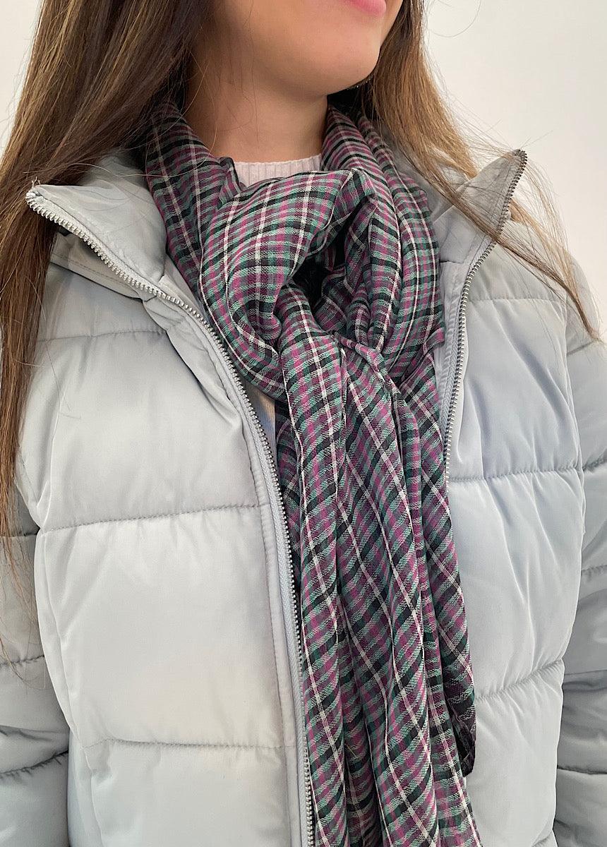 Keep me warm scarf check - Jazz & Milly  Women's Clothing