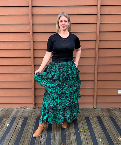 Kelly Ruffle Skirt Animal Print - Jazz & Milly Clothing#New_ Zealand#