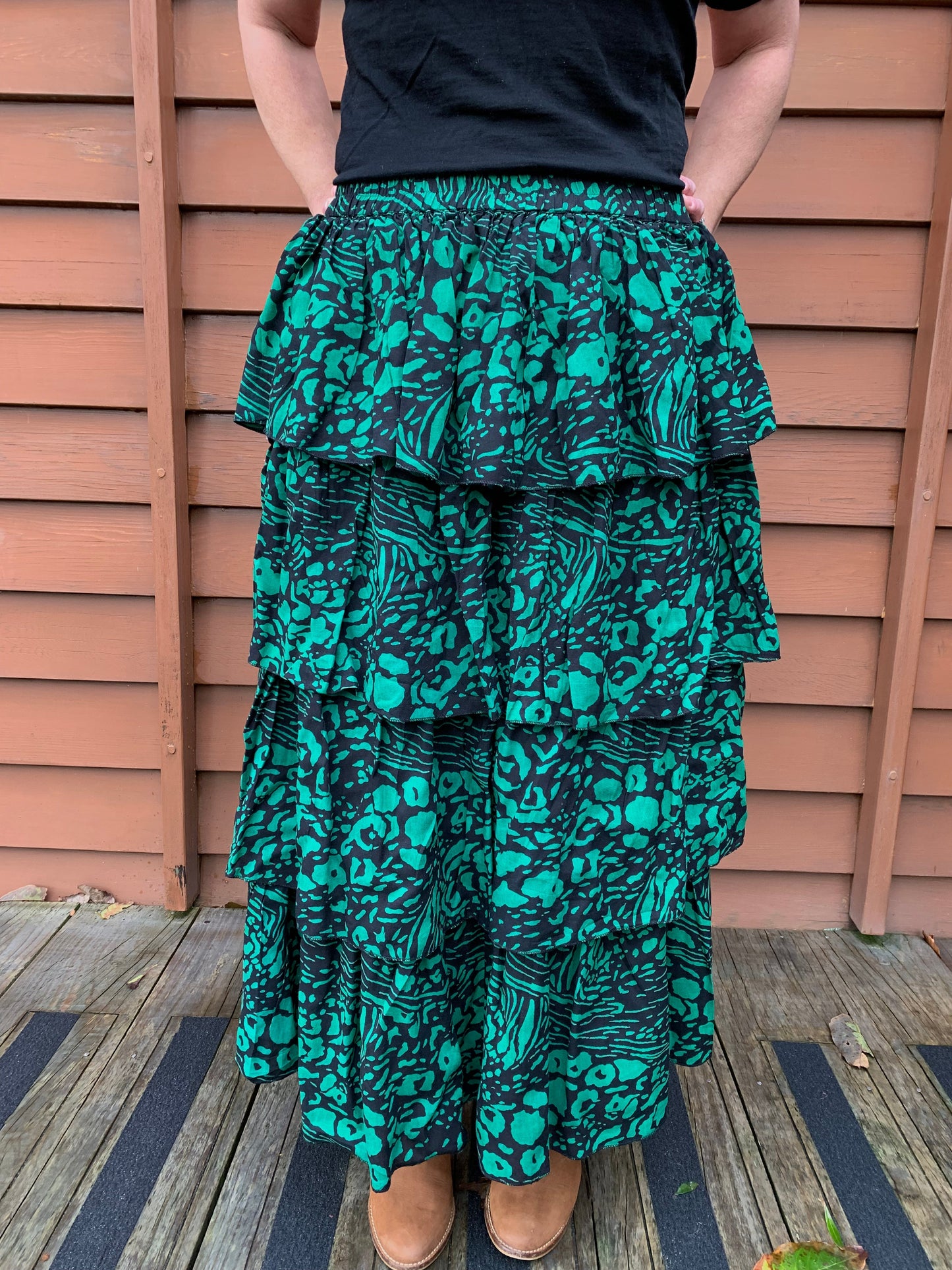 Kelly Ruffle Skirt Animal Print - Jazz & Milly Clothing#New_ Zealand#
