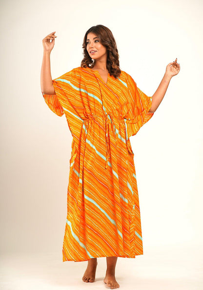 Priya Kaftan Orange - Jazz & Milly  Women's Clothing