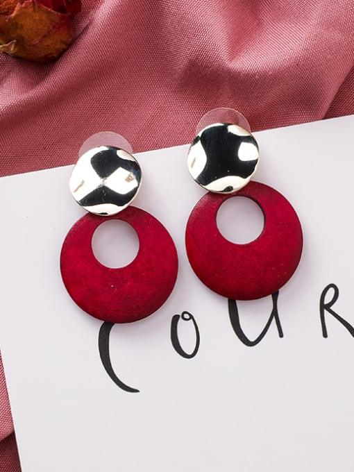 Red Hoop Earrings - Jazz & Milly  Women's Clothing